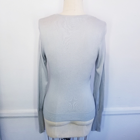🌸 Alice + Olivia | Cashmere blend Embellished Pullover Sweater, size Large - Picture 2 of 7
